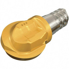 Iscar - MM HBR Grade IC908 Carbide Ball Nose Milling Tip Insert - TiAlN Finish, 2 Flutes, 25mm Cutting Diam, 23.2mm Extension - USA Tool & Supply