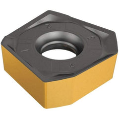 Iscar - S845 SNMU2608 HL Grade IC810 Carbide Milling Insert - AlTiN/TiN Finish, 0.429" Thick, 1.0354" Inscribed Circle, 1.6mm Corner Radius - USA Tool & Supply