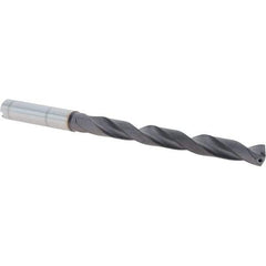 Iscar - 7.2mm, 140° Point, Spiral Flute, Solid Carbide Taper Length Drill Bit - TiAlN Finish, 76mm Flute Length, 114mm OAL, Series SCD-ACP8 - USA Tool & Supply