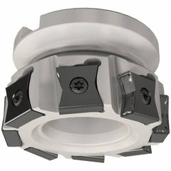 Iscar - 10 Inserts, 80mm Cut Diam, 25.4mm Arbor Diam, 14mm Max Depth of Cut, Indexable Square-Shoulder Face Mill - 0/90° Lead Angle, 50mm High, LN.. 15.. Insert Compatibility, Series TangMill - USA Tool & Supply
