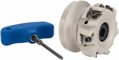 Iscar - 8 Inserts, 2-1/2" Cut Diam, 1" Arbor Diam, 0.492" Max Depth of Cut, Indexable Square-Shoulder Face Mill - 0/90° Lead Angle, 1-3/4" High, T490 LN.T 1306 Insert Compatibility, Through Coolant, Series Helitang - USA Tool & Supply