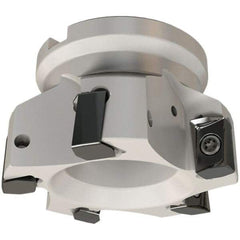 Iscar - 8 Inserts, 160mm Cut Diam, 40mm Arbor Diam, 16.3mm Max Depth of Cut, Indexable Square-Shoulder Face Mill - 0/90° Lead Angle, 63mm High, H490 AN.X 17 Insert Compatibility, Series Helido - USA Tool & Supply