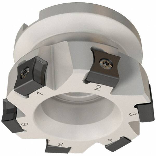 Iscar - 14 Inserts, 100mm Cut Diam, 32mm Arbor Diam, 10mm Max Depth of Cut, Indexable Square-Shoulder Face Mill - 0/90° Lead Angle, 50mm High, LN.. 11.. Insert Compatibility, Series AluTang - USA Tool & Supply