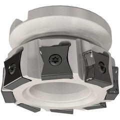 Iscar - 7 Inserts, 80mm Cut Diam, 27mm Arbor Diam, 14mm Max Depth of Cut, Indexable Square-Shoulder Face Mill - 0/90° Lead Angle, 50mm High, LN.. 15.. Insert Compatibility, Series TangMill - USA Tool & Supply