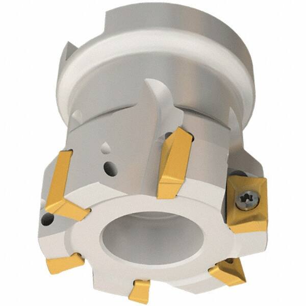 Iscar - 3 Inserts, 32mm Cut Diam, 16mm Arbor Diam, 10mm Max Depth of Cut, Indexable Square-Shoulder Face Mill - 0/90° Lead Angle, 35mm High, AP.. 1003 Insert Compatibility, Series Heli2000 - USA Tool & Supply