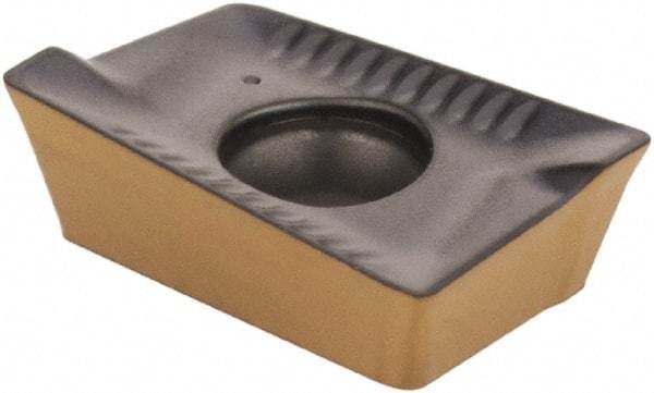 Iscar - APKT1003 76 Grade IC830 Carbide Milling Insert - TiAlN/TiN Finish, 0.1366" Thick, 0.5mm Corner Radius - USA Tool & Supply
