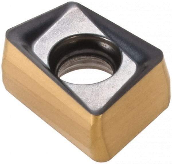 Iscar - H490 ANCX090408 Grade IC830 Carbide Milling Insert - TiAlN/TiN Finish, 0.2047" Thick, 0.8mm Corner Radius - USA Tool & Supply