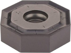 Iscar - ONHU080608 MM Grade IC908 Carbide Milling Insert - TiAlN Finish, 0.2362" Thick, 0.7953" Inscribed Circle, 0.8mm Corner Radius - USA Tool & Supply