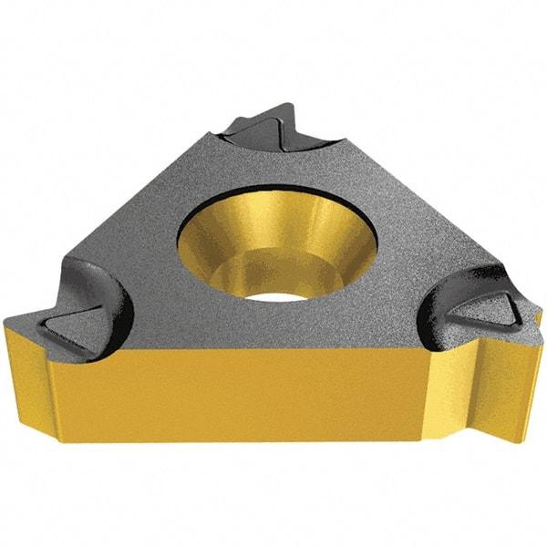 Iscar - 16ERB External Right Hand 11 BSPT Laydown Threading Insert - Grade IC908, TiAlN Coated Carbide, 9.53mm Inscribed Circle - USA Tool & Supply