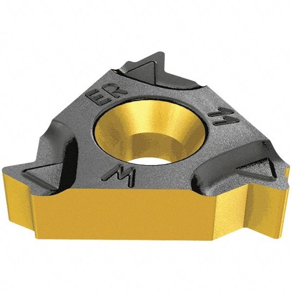 Iscar - 16ER External Right Hand 10 Whitworth Laydown Threading Insert - Grade IC250, TiCN/TiN Coated Carbide, 9.53mm Inscribed Circle - USA Tool & Supply