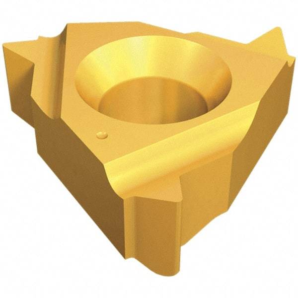 Iscar - 11IR Internal Right Hand ISO Laydown Threading Insert - Grade IC908, TiAlN Coated Carbide, 6.35mm Inscribed Circle - USA Tool & Supply