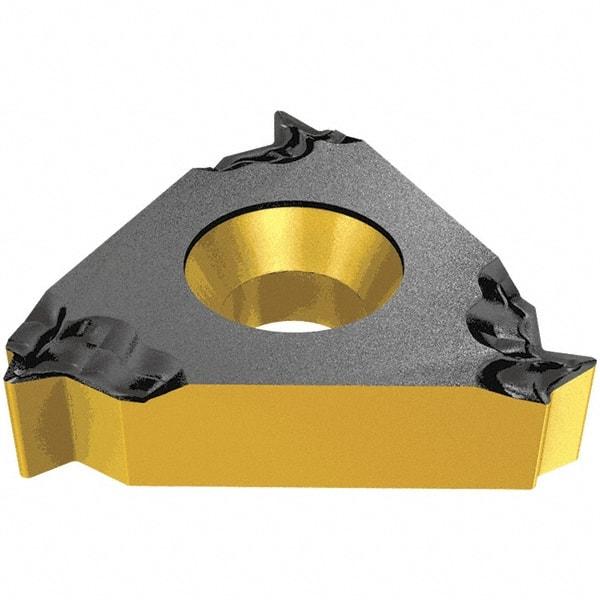 Iscar - 16IR Internal Right Hand 27 NPT Laydown Threading Insert - Grade IC908, TiAlN Coated Carbide, 9.53mm Inscribed Circle - USA Tool & Supply