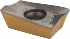 Iscar - HM90 APKT1003 Grade IC380 Carbide Milling Insert - TiCN/TiN Finish, 0.139" Thick, 0.8mm Corner Radius - USA Tool & Supply