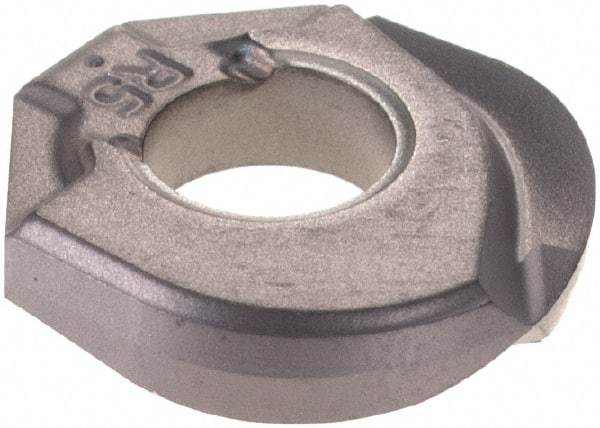 Iscar - HCRD100 QF Grade IC908 Carbide Milling Insert - TiAlN Finish, 2.3mm Thick, 10mm Inscribed Circle, 5mm Corner Radius - USA Tool & Supply