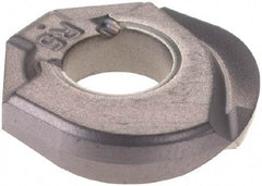 Iscar - HCRD100 QF Grade IC908 Carbide Milling Insert - TiAlN Finish, 2.3mm Thick, 10mm Inscribed Circle, 5mm Corner Radius - USA Tool & Supply