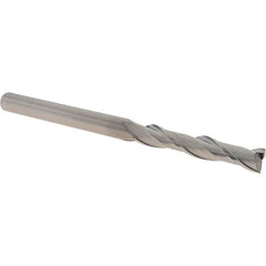 Iscar - 10mm, 60mm LOC, 10mm Shank Diam, 150mm OAL, 2 Flute, Solid Carbide Square End Mill - Single End, Uncoated, Spiral Flute, 30° Helix, Centercutting, Right Hand Cut, Right Hand Flute - USA Tool & Supply