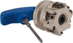 Iscar - 6 Inserts, 2" Cut Diam, 3/4" Arbor Diam, 0.492" Max Depth of Cut, Indexable Square-Shoulder Face Mill - 0/90° Lead Angle, 1.57" High, T490 LN.T 1306 Insert Compatibility, Through Coolant, Series Helitang - USA Tool & Supply