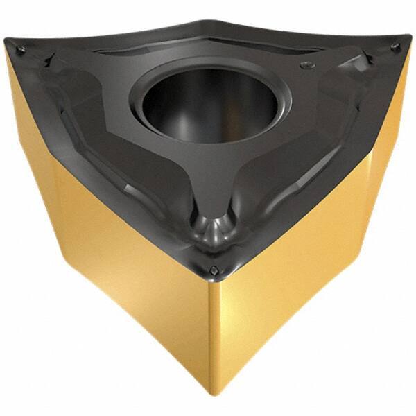 Iscar - WNMG331 NF Grade IC807 Carbide Turning Insert - TiAlN Finish, 80° Trigon, 3/8" Inscr Circle, 3/16" Thick, 1/64" Corner Radius - USA Tool & Supply