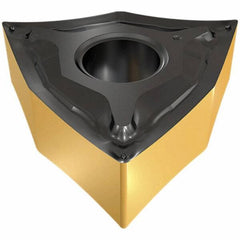 Iscar - WNMG331 NF Grade IC807 Carbide Turning Insert - TiAlN Finish, 80° Trigon, 3/8" Inscr Circle, 3/16" Thick, 1/64" Corner Radius - USA Tool & Supply