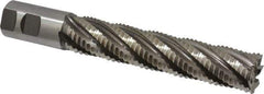 Hertel - 1-1/4" Diam, Coarse Pitch, 6" LOC, 6 Flute Cobalt Roughing Square End Mill - Uncoated, 8-1/2" OAL, 1-1/4" Shank Diam, Single End, 30° Helix - USA Tool & Supply