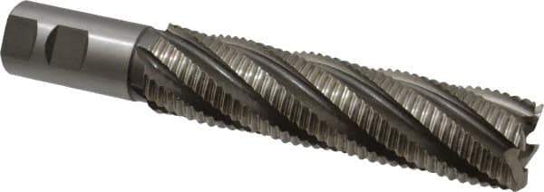 Hertel - 1-1/2" Diam, Coarse Pitch, 6" LOC, 6 Flute Cobalt Roughing Square End Mill - Uncoated, 8-1/2" OAL, 1-1/4" Shank Diam, Single End, 30° Helix - USA Tool & Supply