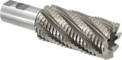 Hertel - 2" Diam, Coarse Pitch, 4" LOC, 8 Flute Cobalt Roughing Square End Mill - Uncoated, 6-1/2" OAL, 1-1/4" Shank Diam, Single End, 30° Helix - USA Tool & Supply
