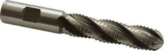 Hertel - 3/4" Diam, Coarse Pitch, 3" LOC, 4 Flute Cobalt Roughing Ball End Mill - Uncoated, 5-1/4" OAL, 3/4" Shank Diam, Single End, Centercutting, 30° Helix - USA Tool & Supply