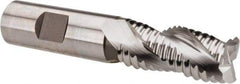 Hertel - 3/4" Diam, Coarse Pitch, 1-5/8" LOC, 3 Flute Cobalt Roughing Square End Mill - Uncoated, 3-7/8" OAL, 3/4" Shank Diam, Single End, Centercutting, 37° Helix - USA Tool & Supply