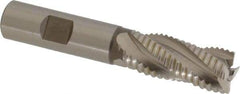 Hertel - 11/16" Diam, Coarse Pitch, 1-5/8" LOC, 4 Flute Cobalt Roughing Square End Mill - Uncoated, 3-3/4" OAL, 5/8" Shank Diam, Single End, 30° Helix - USA Tool & Supply