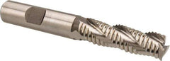 Hertel - 1/2" Diam, Coarse Pitch, 1-5/8" LOC, 3 Flute Cobalt Roughing Square End Mill - Uncoated, 3-5/8" OAL, 1/2" Shank Diam, Single End, Centercutting, 37° Helix - USA Tool & Supply