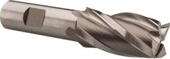 Hertel - 1", 1-7/8" LOC, 3/4" Shank Diam, 4-1/8" OAL, 4 Flute, Cobalt Square End Mill - Single End, Uncoated, Spiral Flute, 30° Helix, Centercutting, Right Hand Cut, Right Hand Flute - USA Tool & Supply