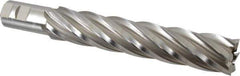 Hertel - 1-1/2", 8" LOC, 1-1/4" Shank Diam, 10-1/2" OAL, 6 Flute, Cobalt Square End Mill - Single End, Uncoated, Spiral Flute, 30° Helix, Right Hand Cut, Right Hand Flute - USA Tool & Supply