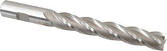 Hertel - 5/8", 4" LOC, 5/8" Shank Diam, 6-1/8" OAL, 4 Flute, Cobalt Square End Mill - Single End, Uncoated, Spiral Flute, 30° Helix, Centercutting, Right Hand Cut, Right Hand Flute - USA Tool & Supply