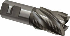 Hertel - 1-1/2" Diam, Fine Pitch, 2" LOC, 6 Flute Cobalt Roughing Square End Mill - Uncoated, 4-1/2" OAL, 1-1/4" Shank Diam, Single End, 30° Helix - USA Tool & Supply