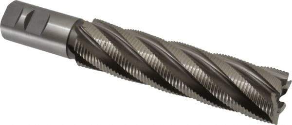 Hertel - 1-1/2" Diam, Fine Pitch, 6" LOC, 6 Flute Cobalt Roughing Square End Mill - Uncoated, 8-1/2" OAL, 1-1/4" Shank Diam, Single End, 30° Helix - USA Tool & Supply