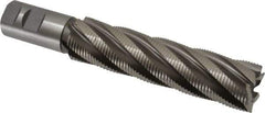 Hertel - 1-1/2" Diam, Fine Pitch, 6" LOC, 6 Flute Cobalt Roughing Square End Mill - Uncoated, 8-1/2" OAL, 1-1/4" Shank Diam, Single End, 30° Helix - USA Tool & Supply