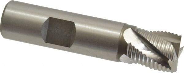 Hertel - 5/8" Diam, Fine Pitch, 5/8" LOC, 4 Flute Cobalt Roughing Square End Mill - Uncoated, 2-3/4" OAL, 5/8" Shank Diam, Single End, Centercutting, 30° Helix - USA Tool & Supply