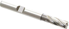 Hertel - 6mm Diam, Fine Pitch, 13mm LOC, 4 Flute Cobalt Roughing Square End Mill - Uncoated, 57mm OAL, 6mm Shank Diam, Single End, Centercutting, 30° Helix - USA Tool & Supply