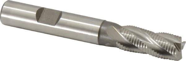 Hertel - 10mm Diam, Fine Pitch, 22mm LOC, 4 Flute Cobalt Roughing Square End Mill - Uncoated, 72mm OAL, 10mm Shank Diam, Single End, Centercutting, 30° Helix - USA Tool & Supply
