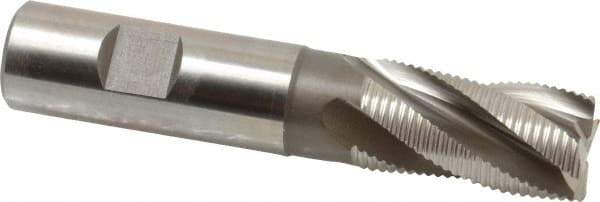 Hertel - 20mm Diam, Fine Pitch, 38mm LOC, 4 Flute Cobalt Roughing Square End Mill - Uncoated, 104mm OAL, 20mm Shank Diam, Single End, Centercutting, 30° Helix - USA Tool & Supply