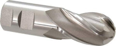 Hertel - 1-1/4" Diam, 2" LOC, 4 Flute High Speed Steel Ball End Mill - Uncoated, Single End, 4-1/2" OAL, 1-1/4" Shank Diam, Spiral Flute - USA Tool & Supply