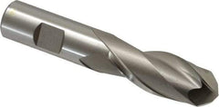 Hertel - 13/16" Diam, 2" LOC, 2 Flute High Speed Steel Ball End Mill - Uncoated, Single End, 4-1/4" OAL, 3/4" Shank Diam, Spiral Flute - USA Tool & Supply