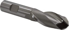 Hertel - 15/16" Diam, 2-1/4" LOC, 2 Flute High Speed Steel Ball End Mill - Uncoated, Single End, 4-1/2" OAL, 3/4" Shank Diam, Spiral Flute - USA Tool & Supply