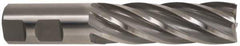 Hertel - 1", 3" LOC, 1" Shank Diam, 5-1/2" OAL, 6 Flute, High Speed Steel Square End Mill - Single End, Uncoated, Spiral Flute, 30° Helix, Centercutting, Right Hand Cut, Right Hand Flute - USA Tool & Supply
