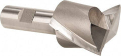 Hertel - 1-3/4", 1-5/8" LOC, 3/4" Shank Diam, 3-7/8" OAL, 2 Flute, High Speed Steel Square End Mill - Single End, Uncoated, Spiral Flute, 30° Helix, Centercutting, Right Hand Cut, Right Hand Flute - USA Tool & Supply