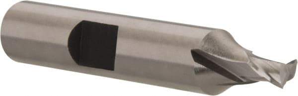 Hertel - 3/16", 3/16" LOC, 3/8" Shank Diam, 2-1/16" OAL, 2 Flute, Cobalt Square End Mill - Single End, Uncoated, Spiral Flute, 30° Helix, Centercutting, Right Hand Cut, Right Hand Flute - USA Tool & Supply