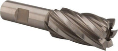 Hertel - 1-1/16", 2" LOC, 3/4" Shank Diam, 4-1/4" OAL, 6 Flute, High Speed Steel Square End Mill - Single End, Uncoated, Spiral Flute, 30° Helix, Right Hand Cut, Right Hand Flute - USA Tool & Supply