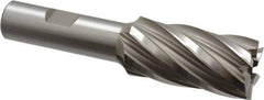 Hertel - 15/16", 1-7/8" LOC, 5/8" Shank Diam, 4" OAL, 6 Flute, High Speed Steel Square End Mill - Single End, Uncoated, Spiral Flute, 30° Helix, Right Hand Cut, Right Hand Flute - USA Tool & Supply