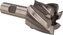 Hertel - 1-3/4", 1-1/2" LOC, 3/4" Shank Diam, 3-7/8" OAL, 6 Flute, High Speed Steel Square End Mill - Single End, Uncoated, Spiral Flute, 30° Helix, Right Hand Cut, Right Hand Flute - USA Tool & Supply