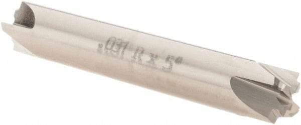 Value Collection - Corner Rounding End Mills - .031 X 3/8 X 2 1/2 4 FL CR FLARED DEM - USA Tool & Supply